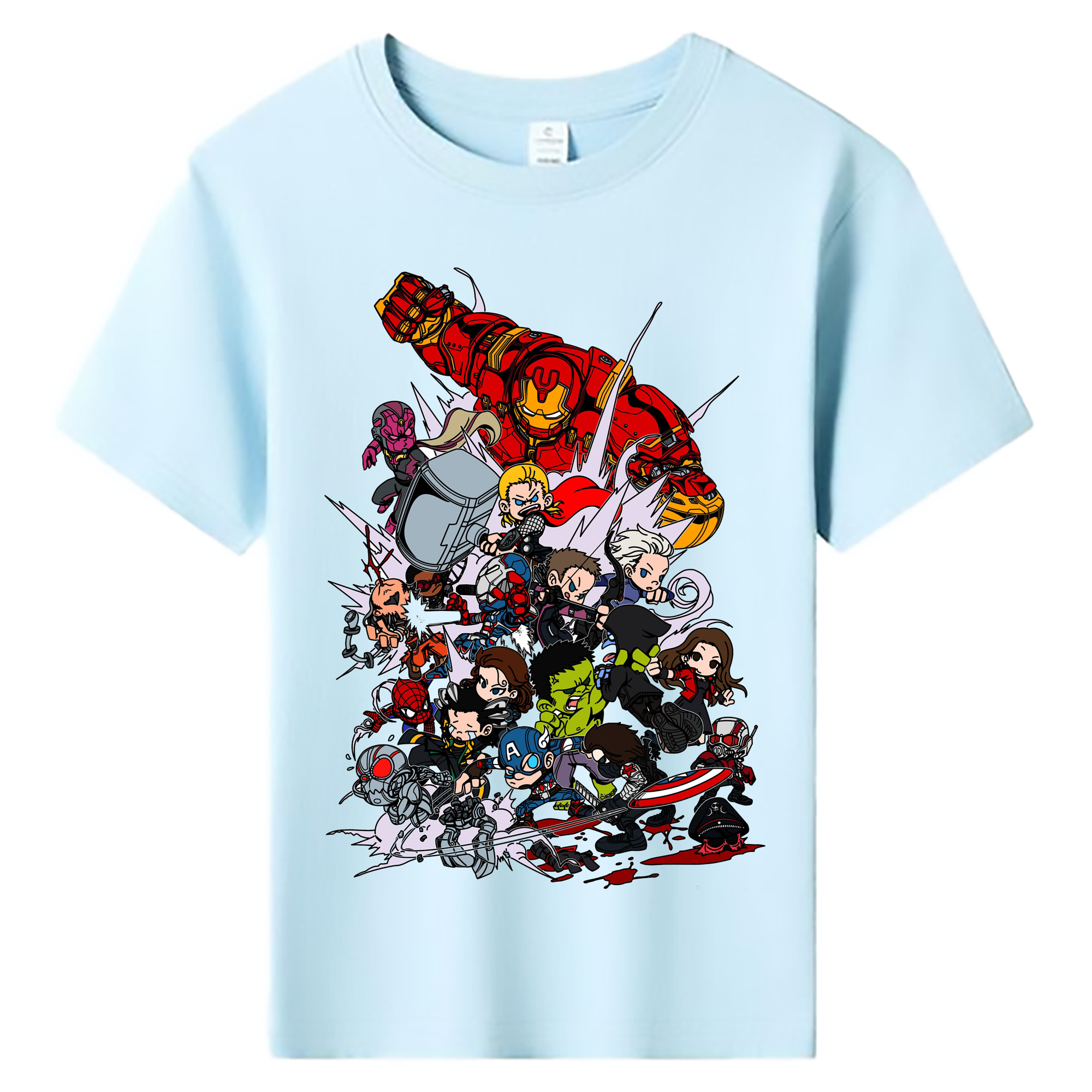 （画像用） アベンジャーズ The Avengers 綿100％キッズTシャツ（フロントプリント）